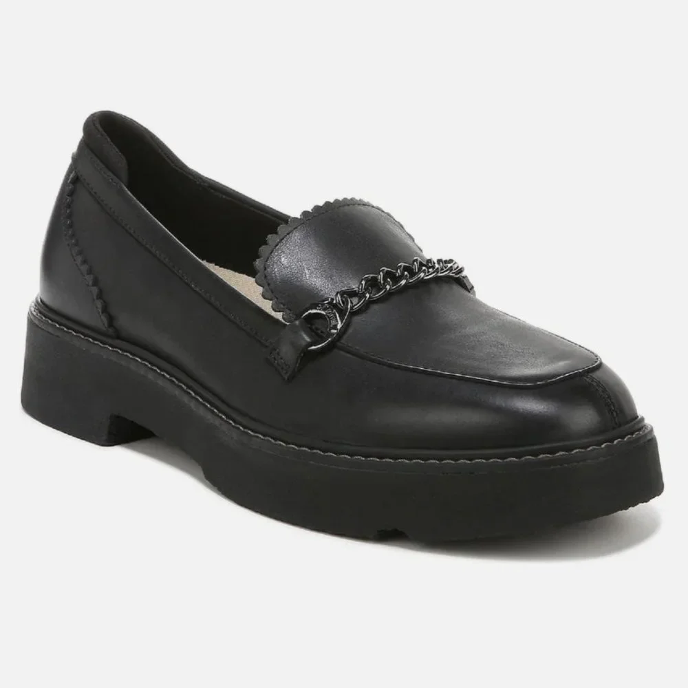 DR. SCHOLL'S Venus Womens Leather Slip On Loafers
